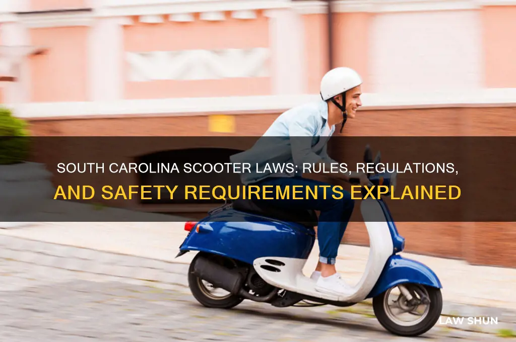 what are the laws for a scooter in south carolina