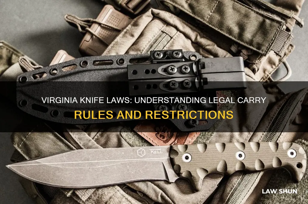 what are the laws for carrying a knife in virginia
