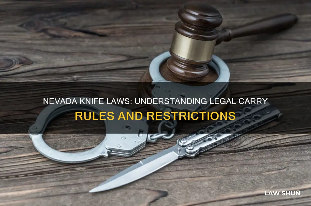 what are the laws for carrying knife in nevada