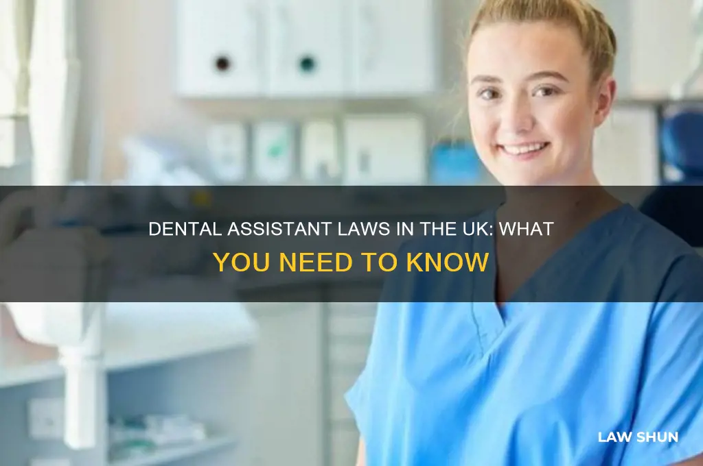 what are the laws for dental assistant in the uk