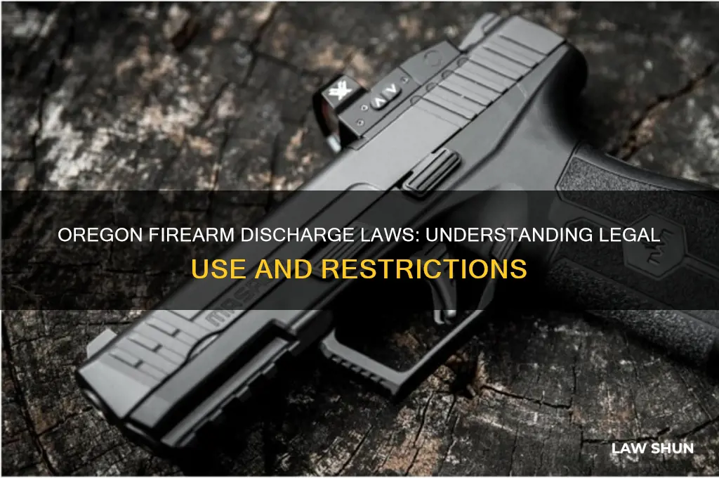 what are the laws for discharging a firearm in oregon