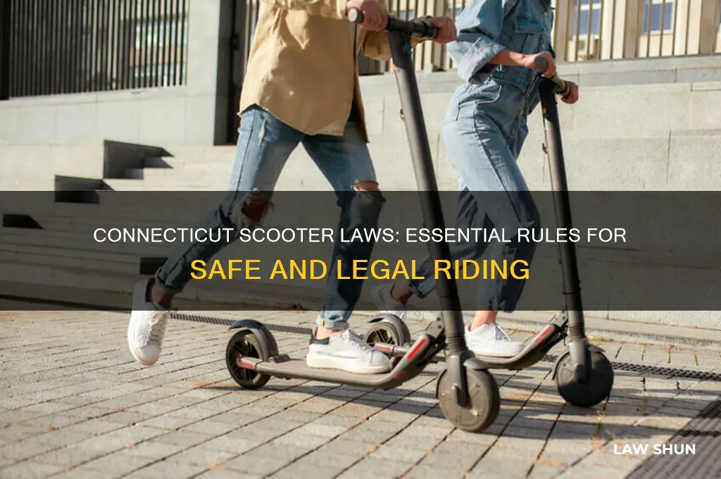 what are the laws for driving a scooter in ct