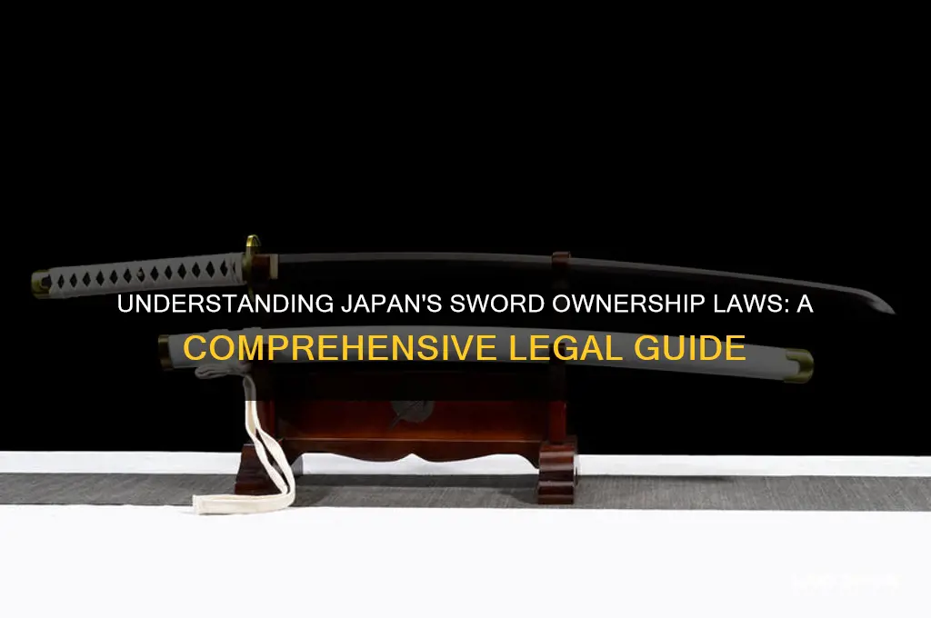 what are the laws for owning a sword in japan