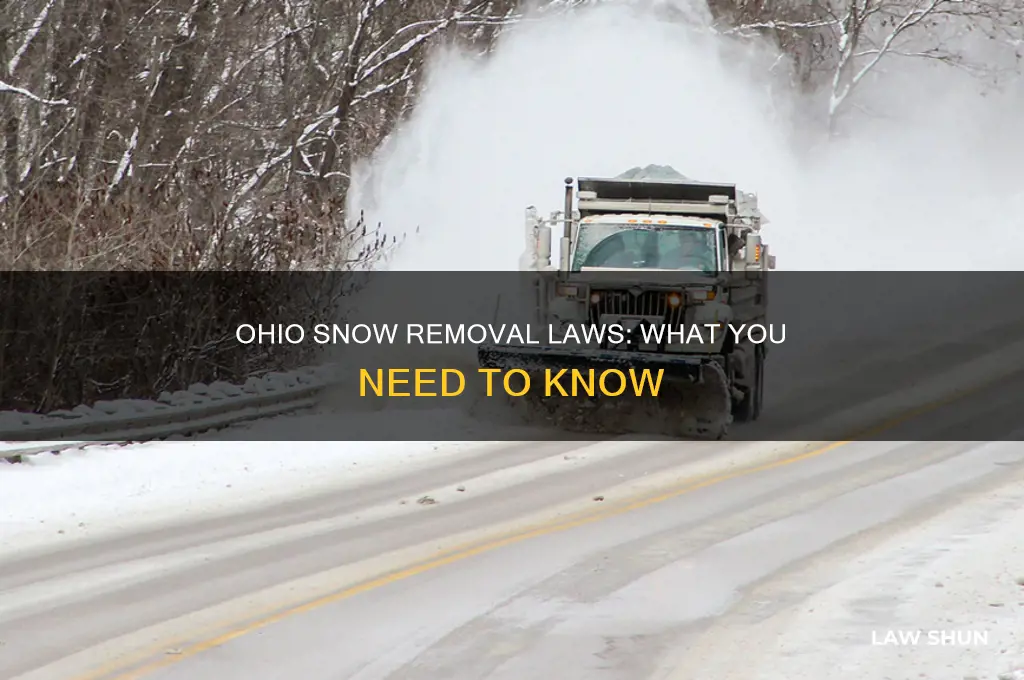 what are the laws for scraping snow in ohio