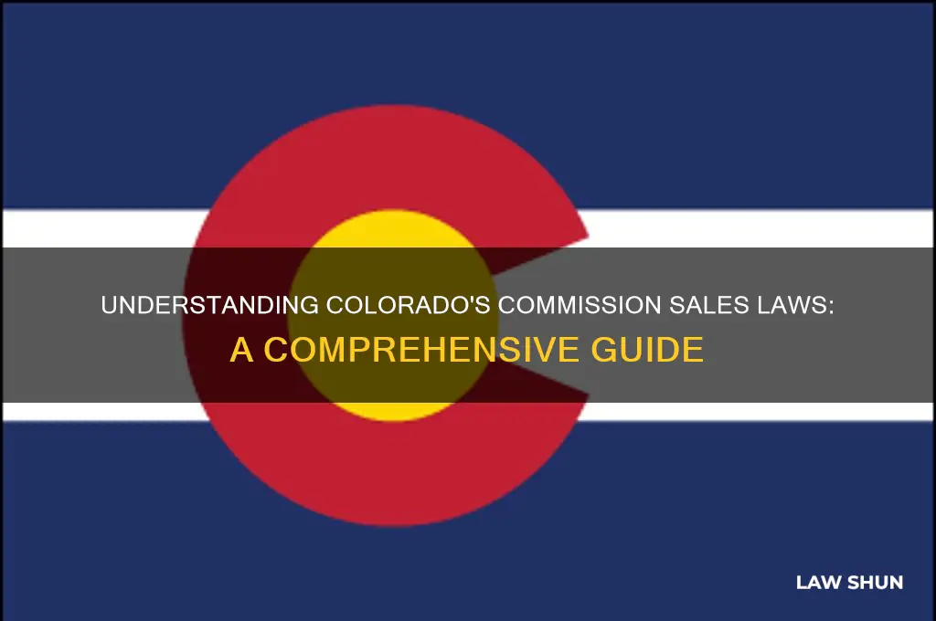 what are the laws in colorado regarding commission sales