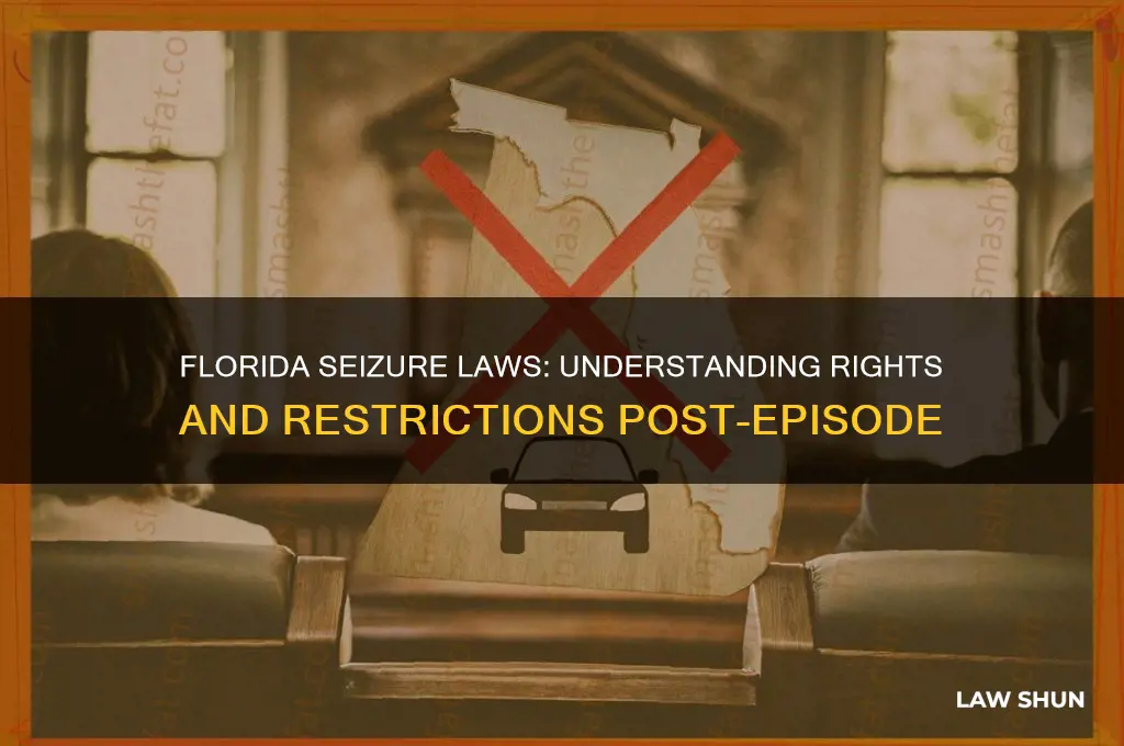what are the laws in flirida after having a seizure