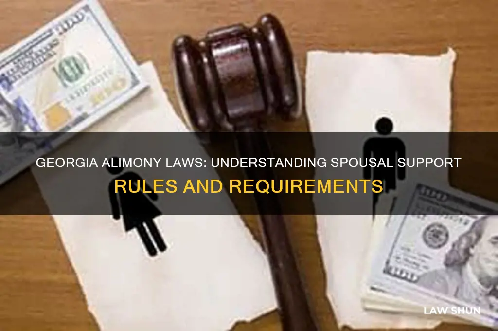 what are the laws in georgia regarding alimony
