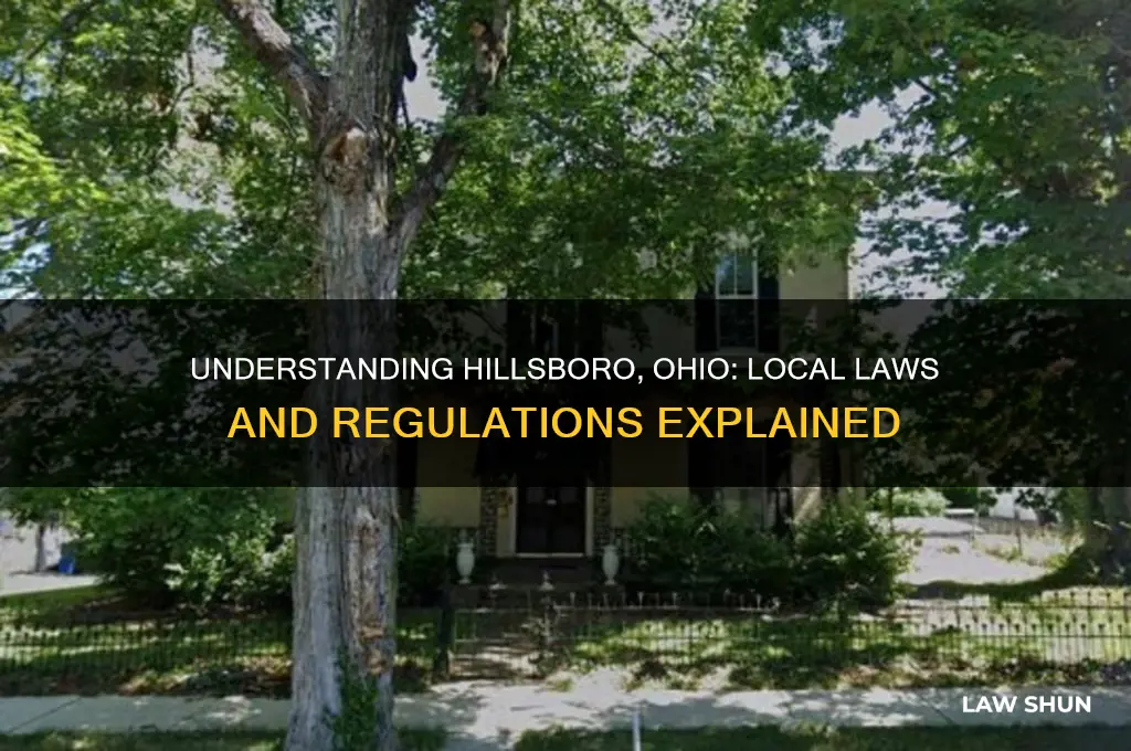 what are the laws in hillsboro ohio