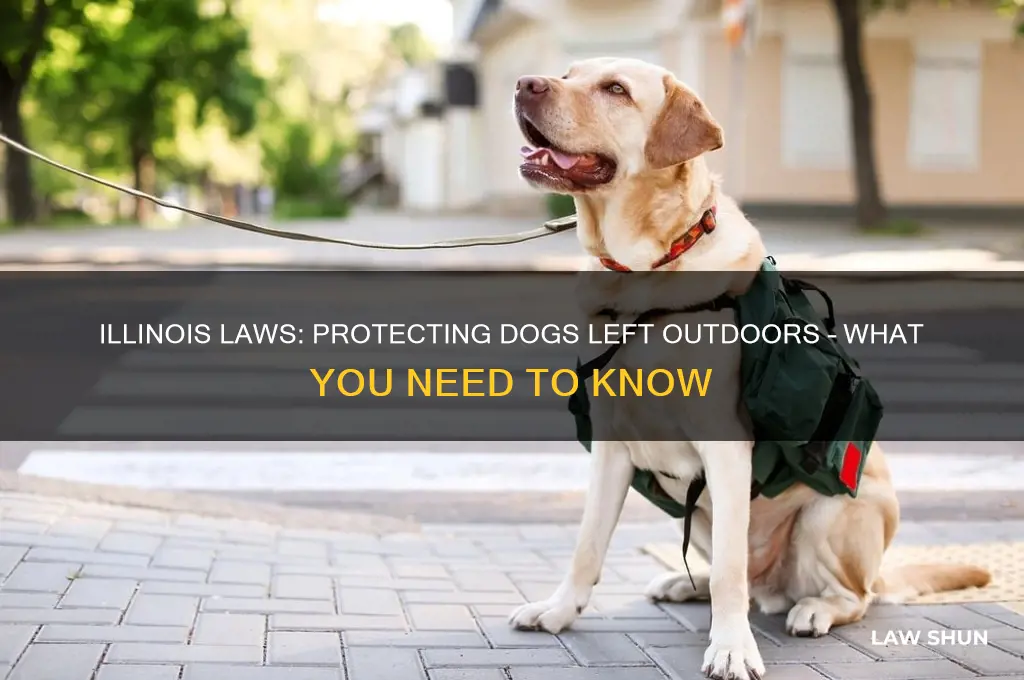what are the laws in il about leaving dogs outside
