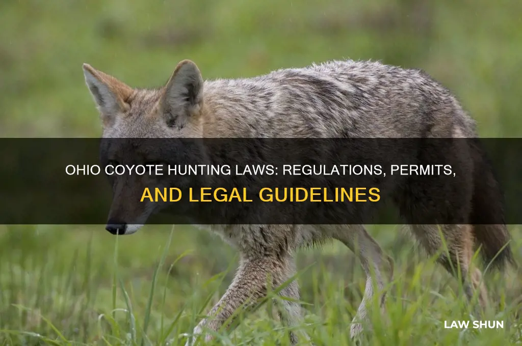 what are the laws in ohio concerning hunting cyotes