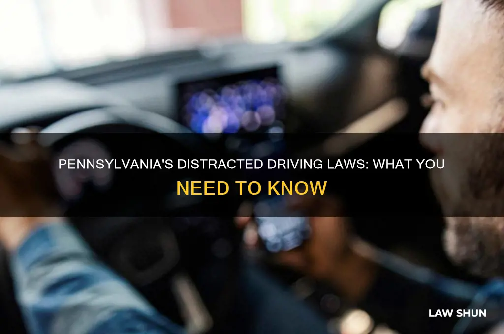 what are the laws in pa regarding driving and distractions