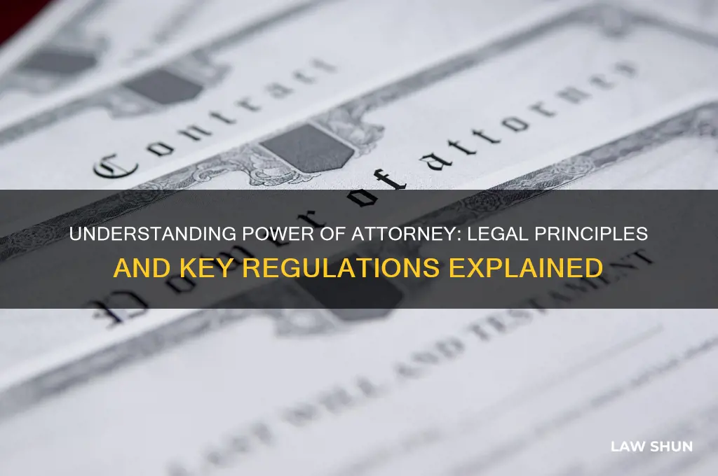 what are the laws of a power of attorney