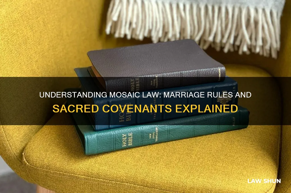 what are the laws of marriage in the mosiac law