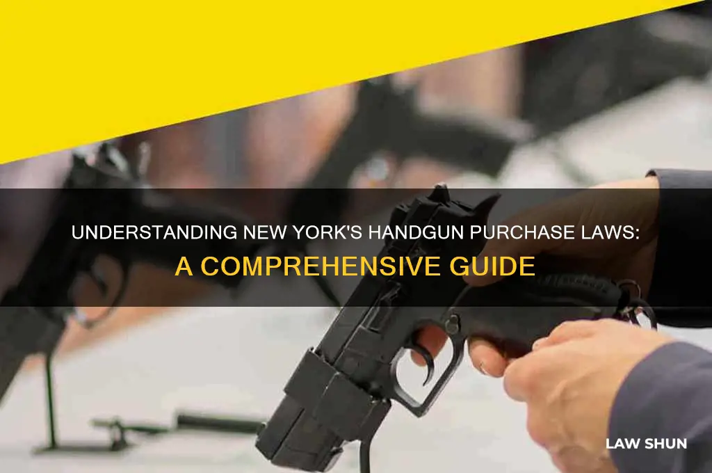 what are the laws of purchasing a handgun in ny