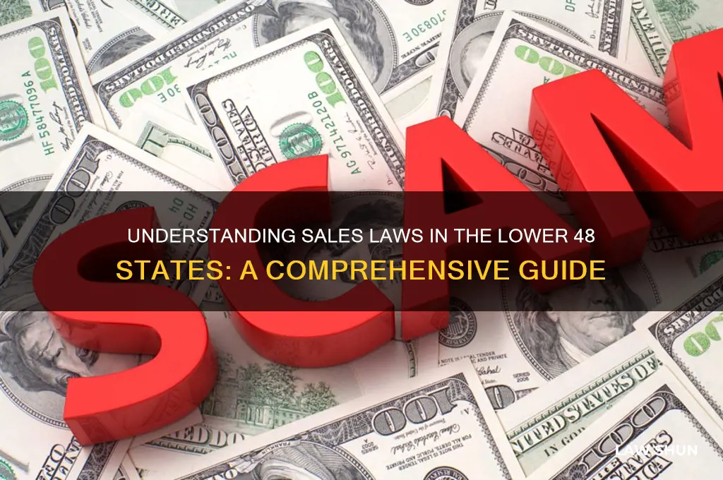 what are the laws of selling in the lower 48