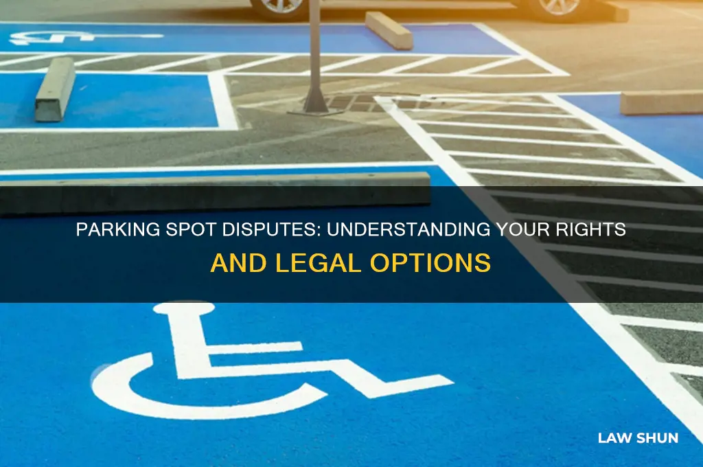 what are the laws of someone in your parking spot