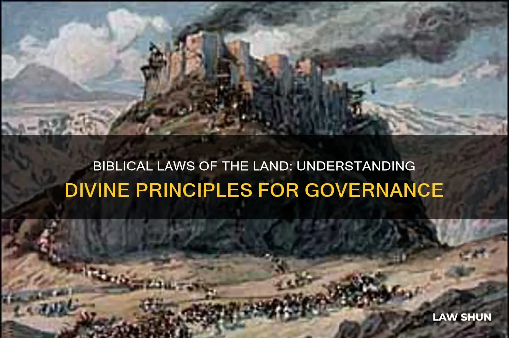 what are the laws of the land in the bible