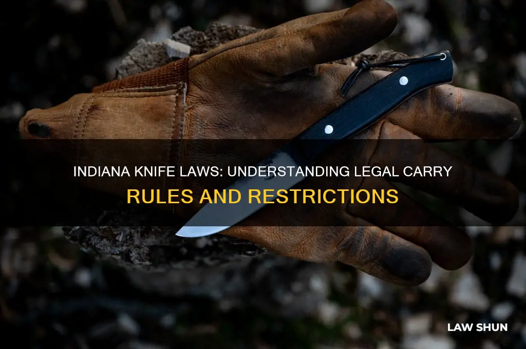 what are the laws on carrying a knife in indiana
