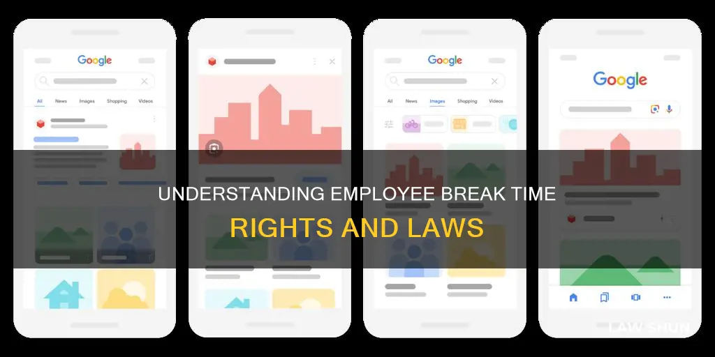 what are the laws on employers providing break times