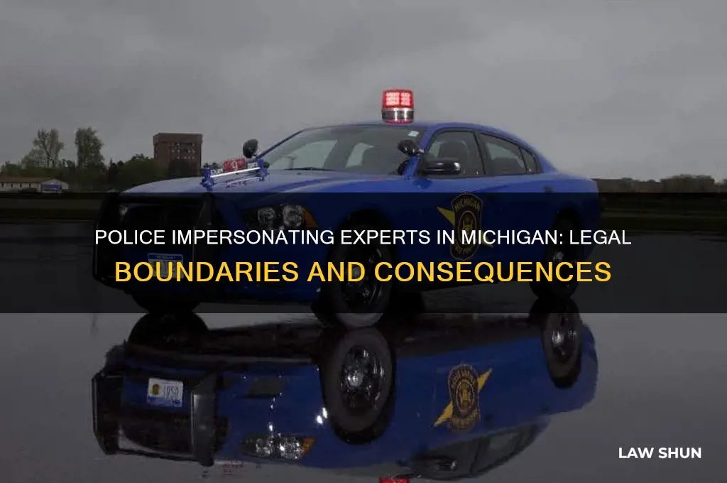 what are the laws on policepretendingtobeexpertsbin michigan