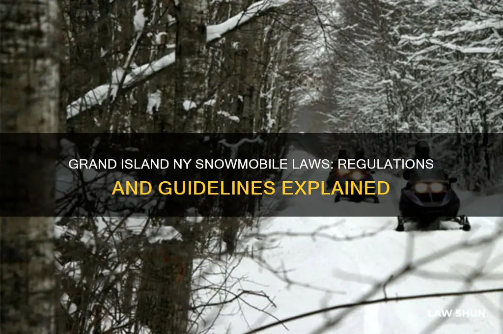 what are the laws on snowmobiles on grand island ny