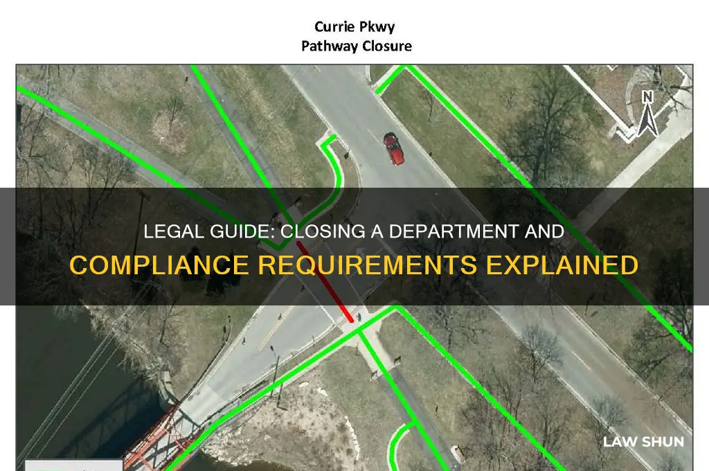 what are the laws regarding closing down a department