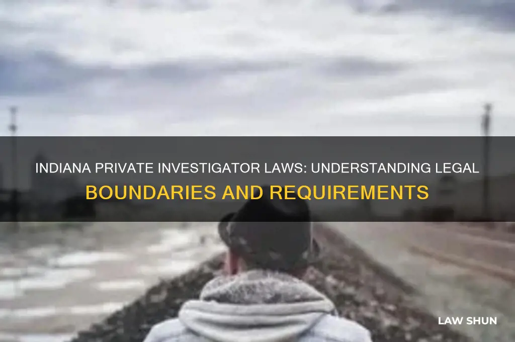 what are the laws regarding private investigators in indiana