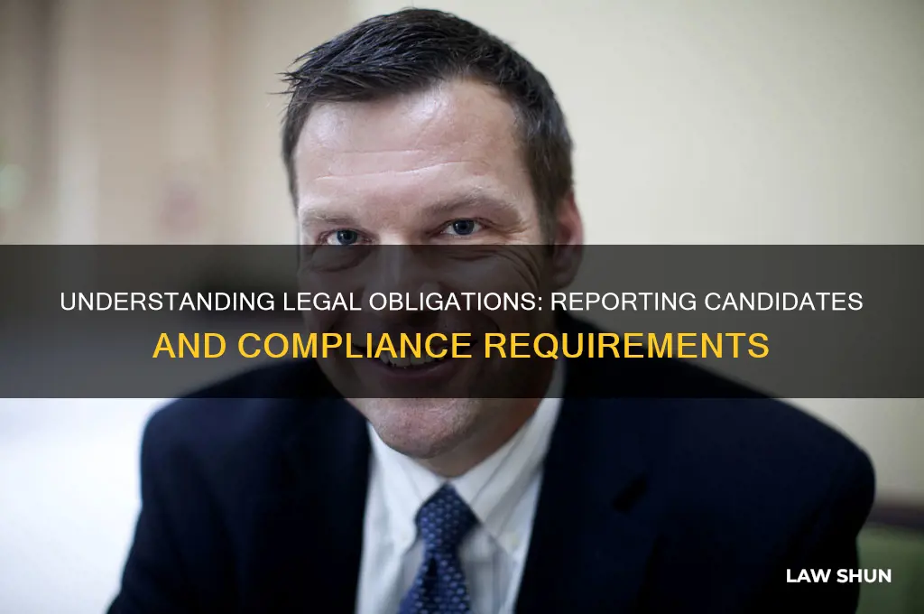 what are the laws regarding reporting candidates