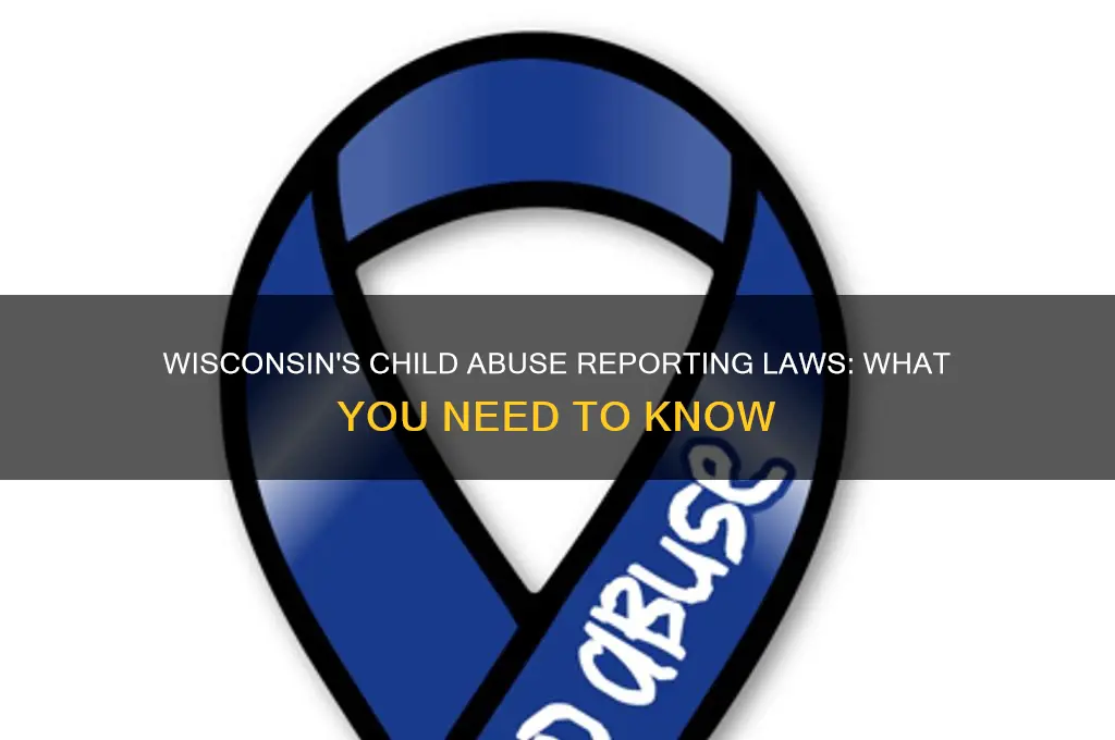 what are the laws regarding reporting child abuse in wi