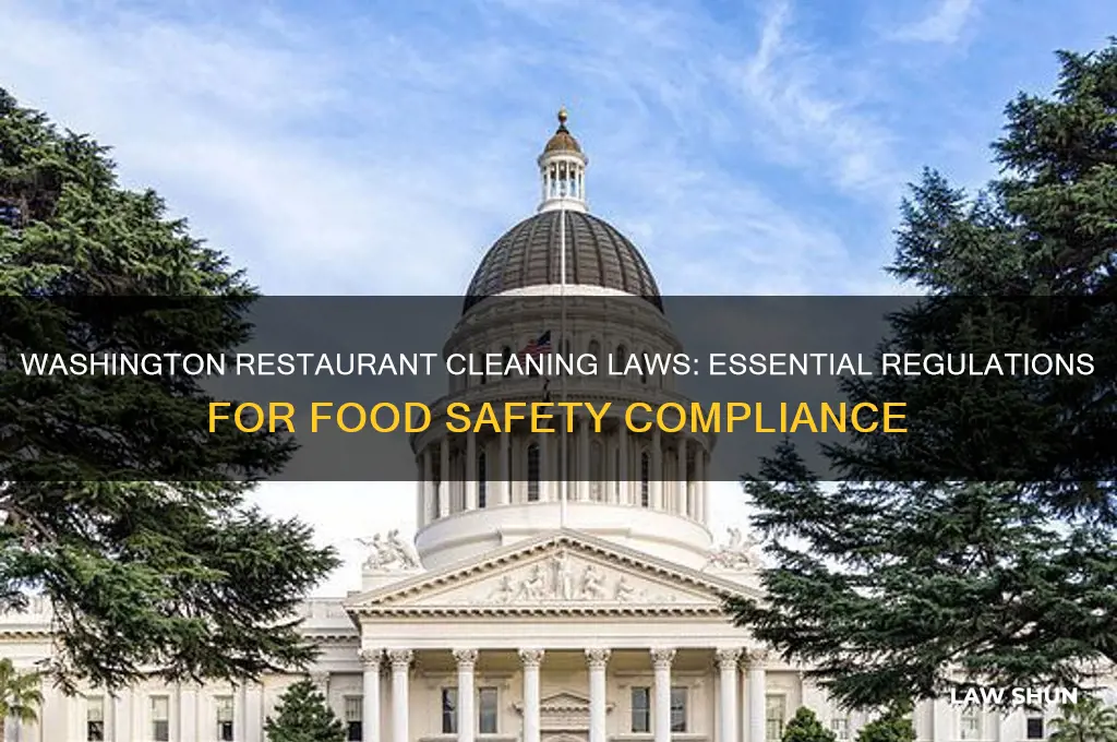 what are the laws regarding restraunt cleaning in washington