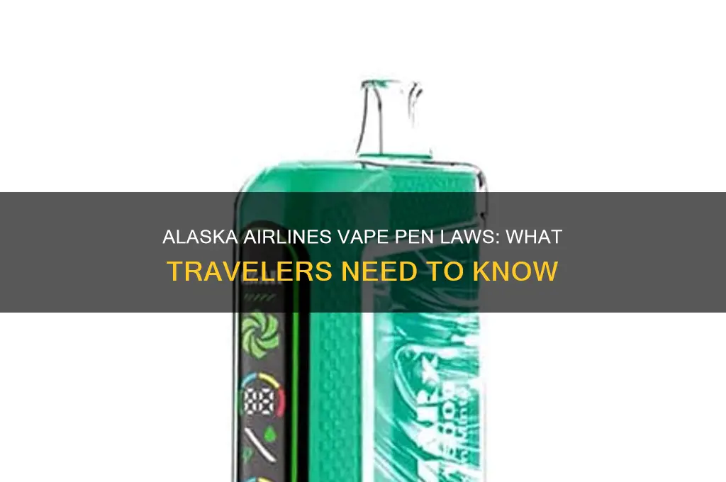what are the laws reguarding vape 0ens on alaska airlinrs