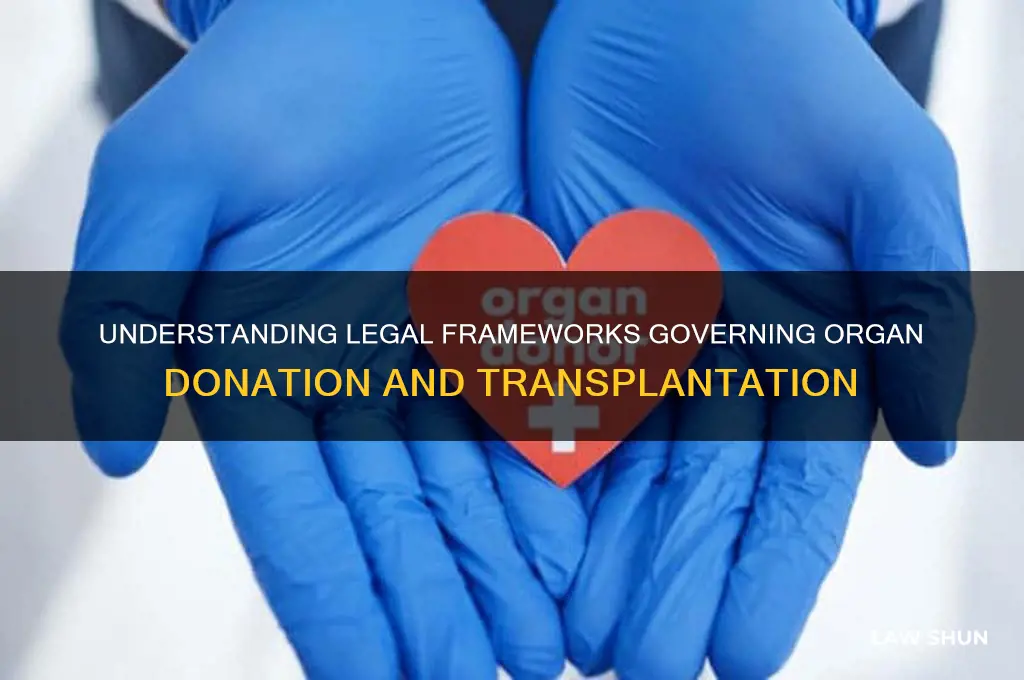 what are the laws that control organ donation and transplantation
