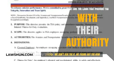 Understanding TSA Authority: Legal Foundations and Key Legislation Explained