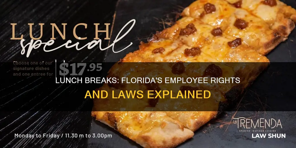 what are the lunch break laws in florida