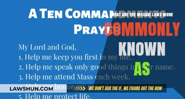 The Mosaic Laws: Another Name for the Torah Laws