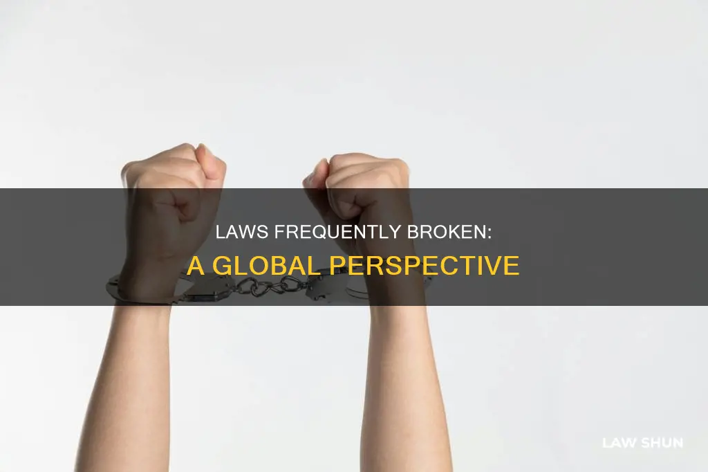 what are the most common laws broken
