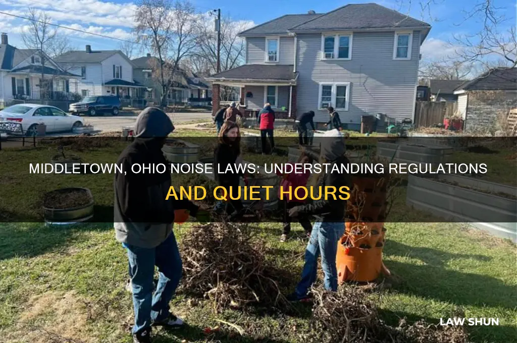 what are the noise laws for middletown ohio