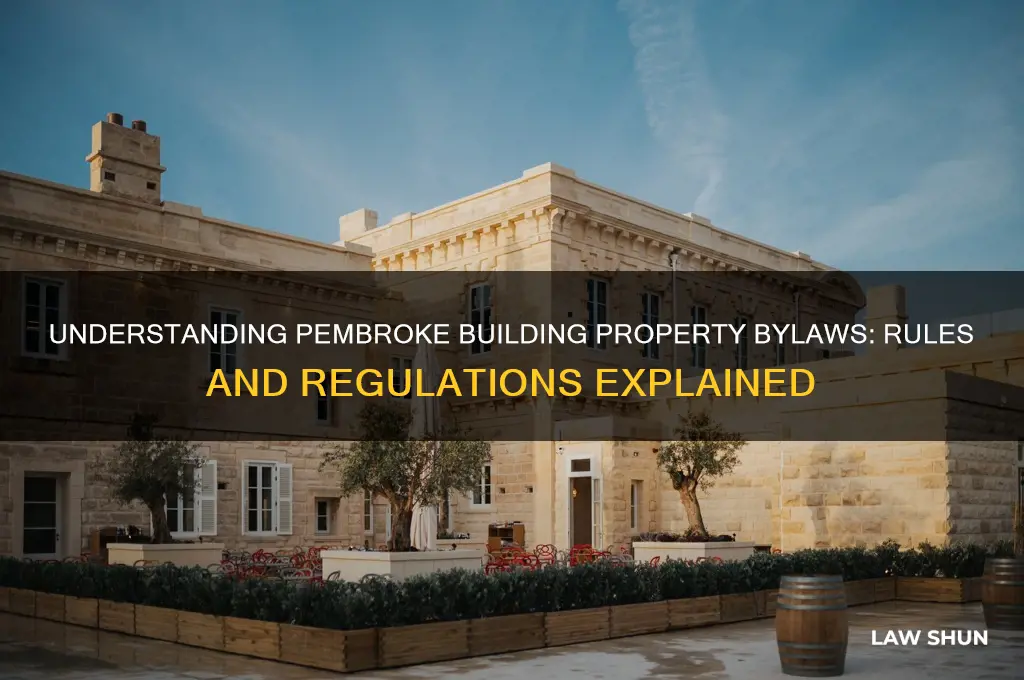 what are the pembroke building property by laws