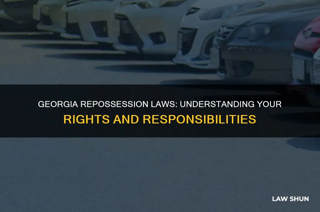 what are the repossession laws in georgia