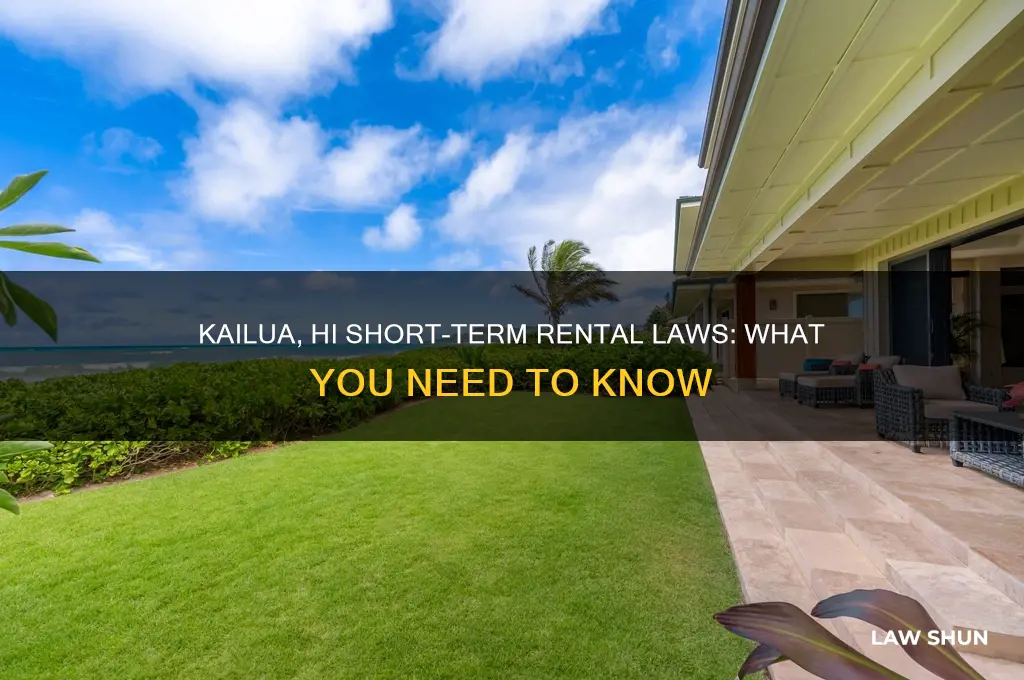 what are the short term rental laws in kailua hi