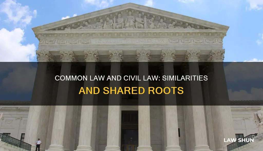 what are the similarities between common law and civil law