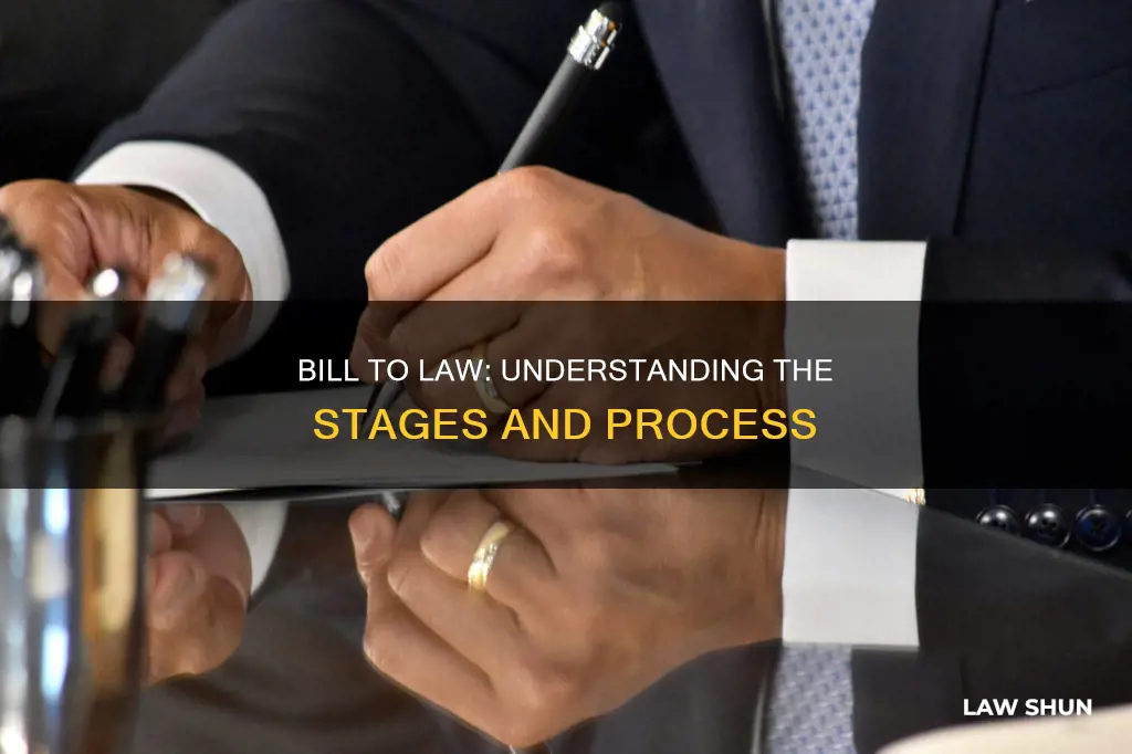 what are the stages of a bill becoming a law