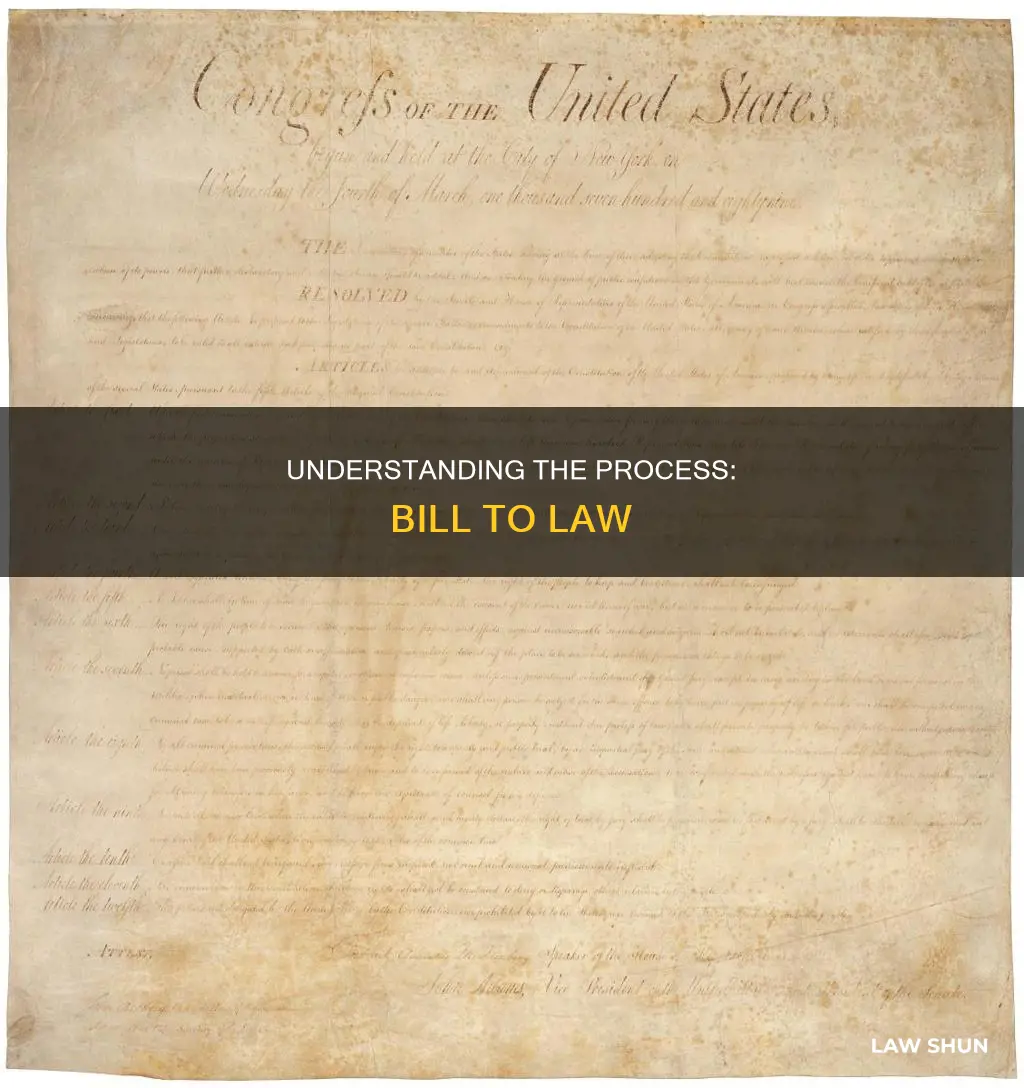 what are the steps before a bill becomes a law