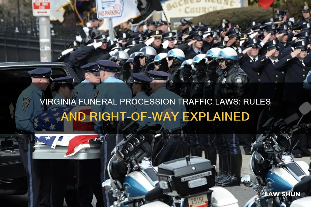 what are the traffic laws regarding funeral processions in va