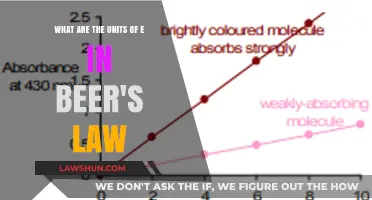 Understanding Beer's Law: Units of 'e' Explained Simply