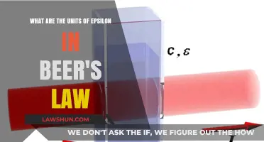 Understanding Beer's Law: Epsilon Units Explained Simply and Clearly