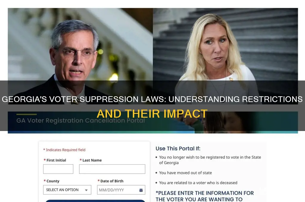 what are the voter suppression laws in georgia