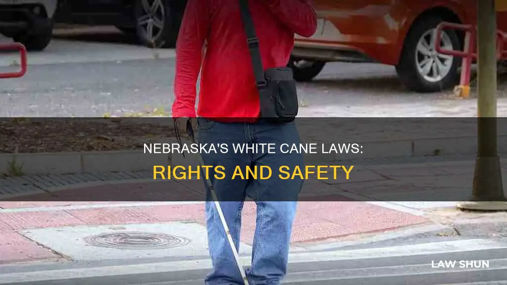 what are the white cane safety laws in nebraska