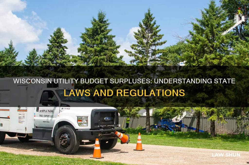 what are the wisconsin laws regarding utility budget surpluses