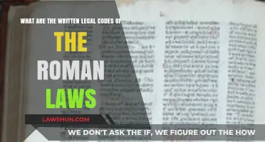 Exploring the Written Legal Codes of Ancient Roman Law